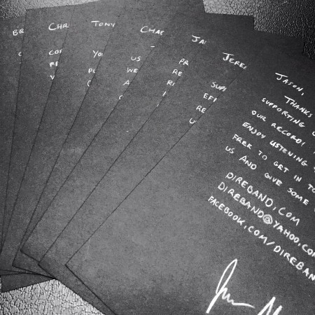 Letters we sent out with the pre-orders of the record